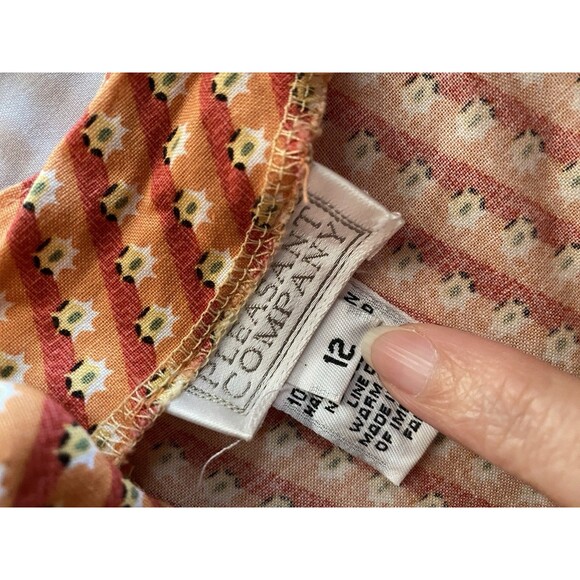 Pleasant Company Sz 12 Dress Like Your Doll American Girl Josefina Orange C - Picture 8 of 12